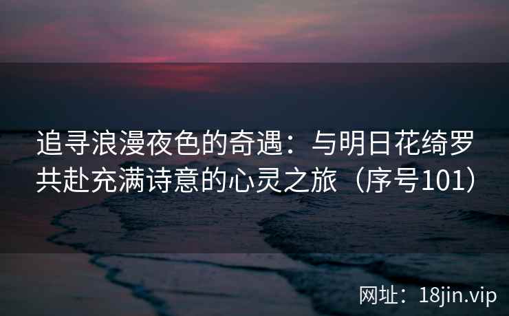 追寻浪漫夜色的奇遇：与明日花绮罗共赴充满诗意的心灵之旅（序号101）